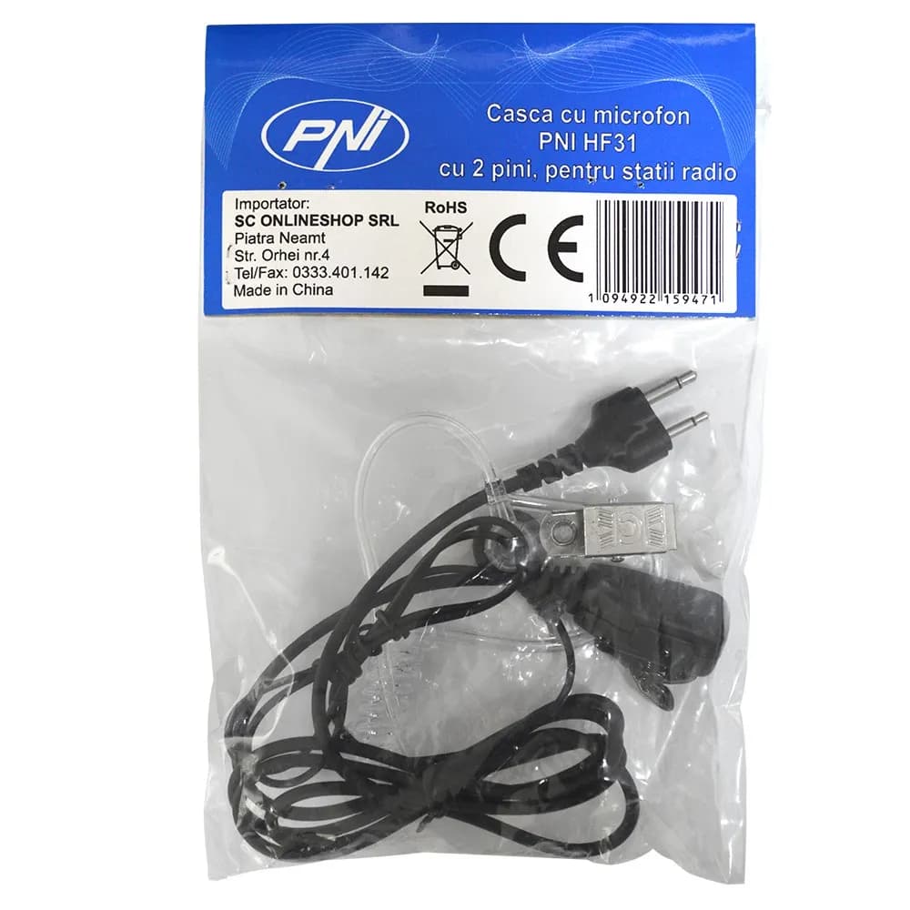 Accesorii statii emisie-receptie PNI Casca cu microfon pentru statii radio PNI-HF31-2PINI