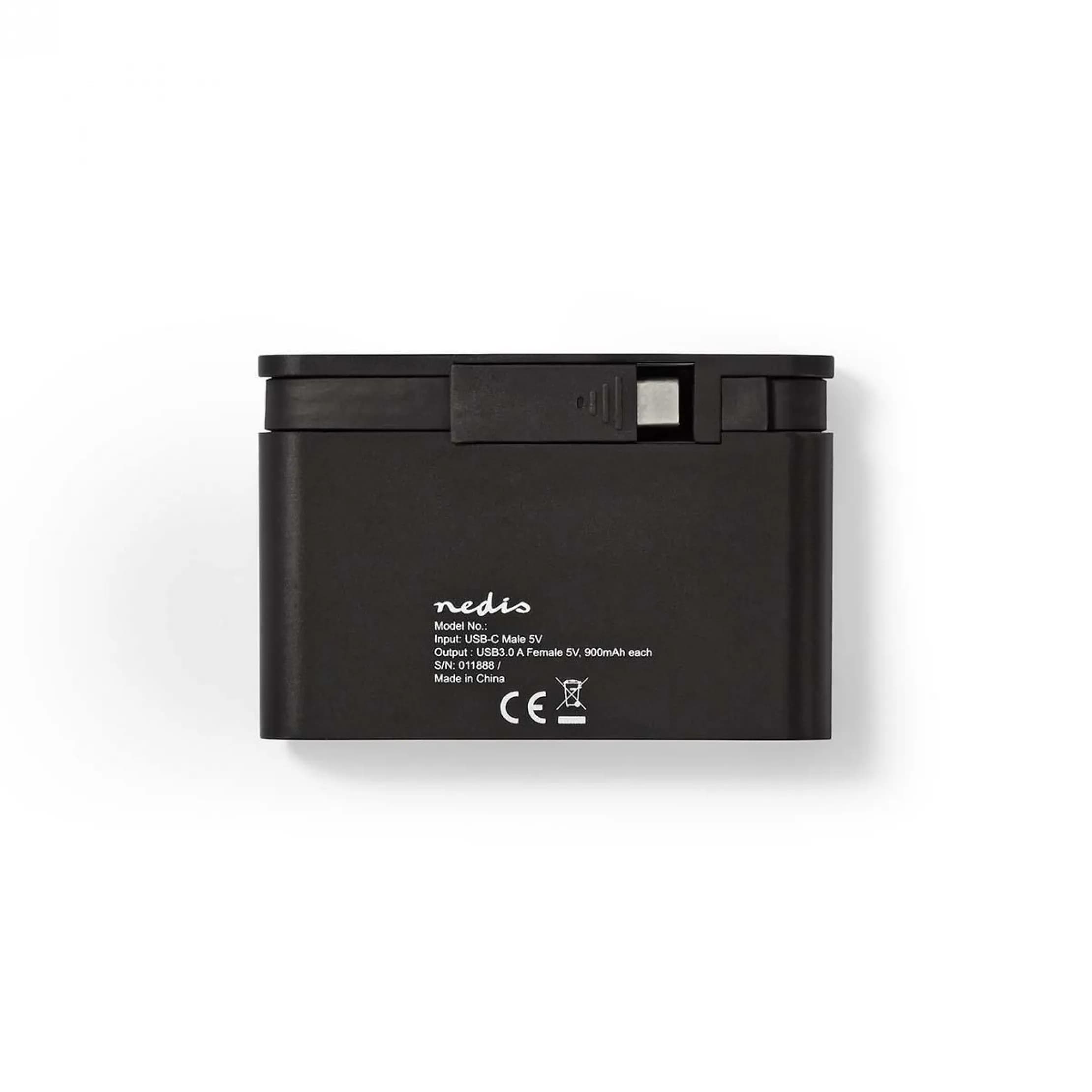 Hub USB Nedis TCARF200BK-0918