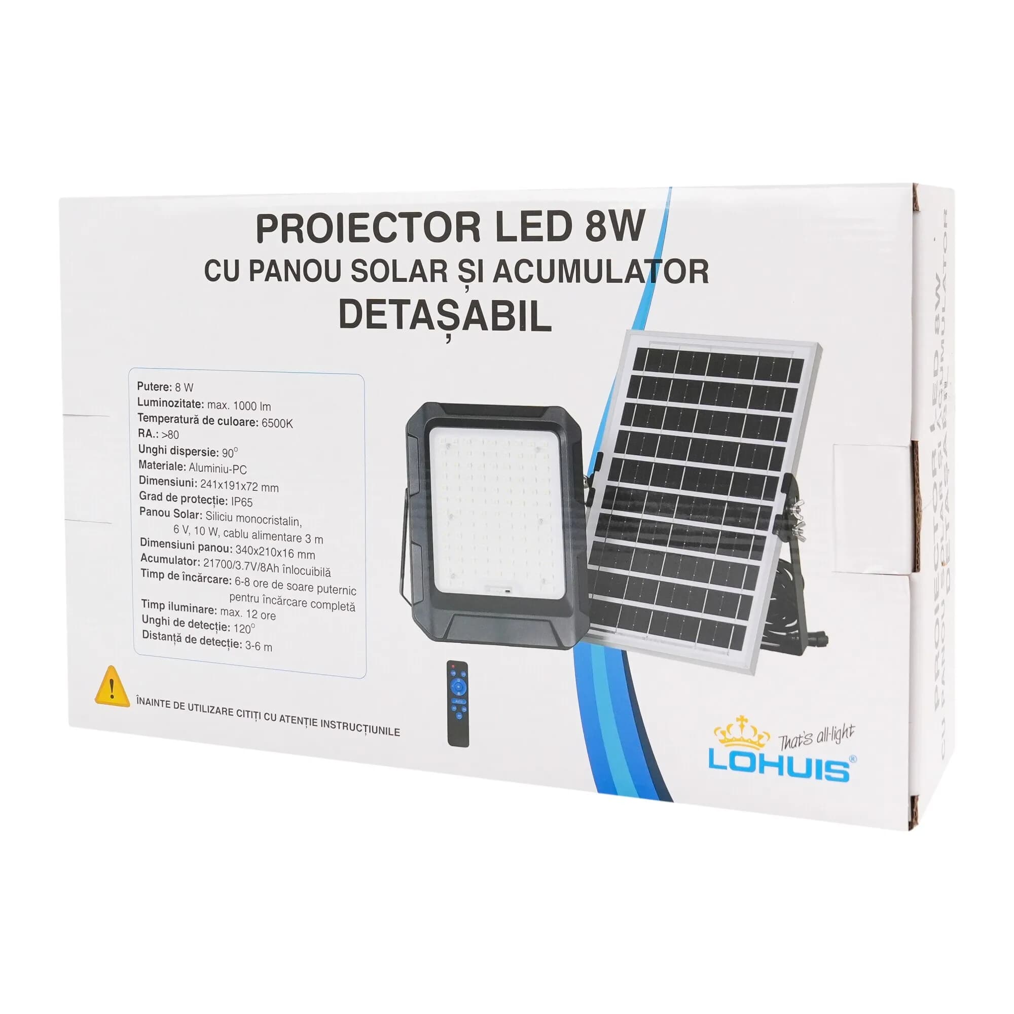 Proiector solar Lohuis Cu Acumulator detasabil 973969778261