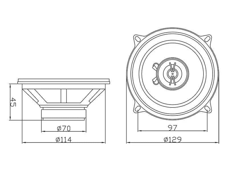 Difuzoare auto BLOW Coaxial WH-1516